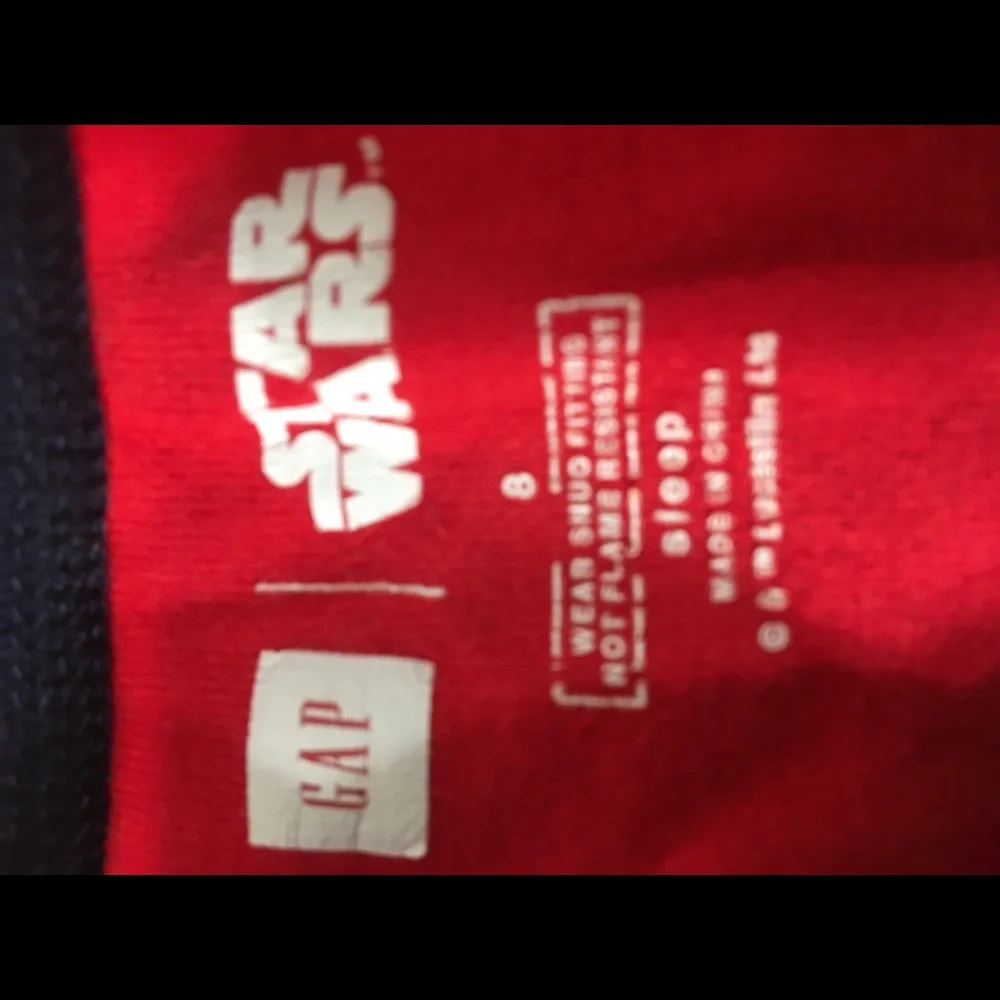 GAP Star Wars 3 tee’s, sweatshirt, pajamas used